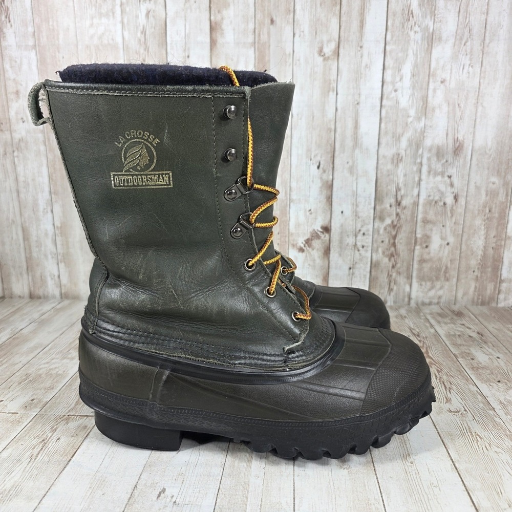 La Crosse‎ Outdoorsman Mens Insulated Winter Hunting Boots Size 6 Steel Shank